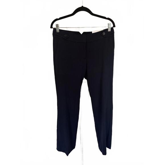 Loft Outlet NWT Original Dress Fit Trousers in Navy Blue Size 2 - Picture 1 of 9